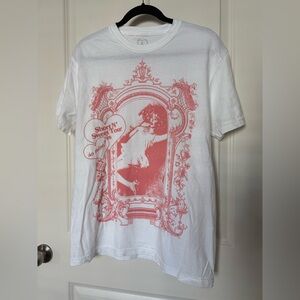 Sabrina Carpenter Short n Sweet Tour Tee- White, M